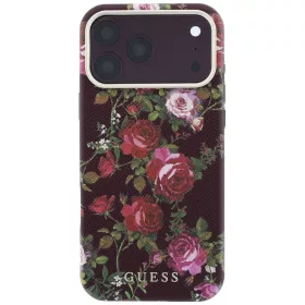   Guess - Blossom Roses Print MagSafe (GUHMP18L6PWGTBEU) - iPhone 18 Pro / iPhone 17 Pro - Burgundy