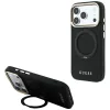 Guess - Grained Leather Ring Stand 360 Classic Logo MagSafe (GUHMP18L6PSGRSCLK) - iPhone 18 Pro / iPhone 17 Pro - Black