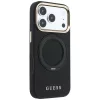 Guess - Grained Leather Ring Stand 360 Classic Logo MagSafe (GUHMP18L6PSGRSCLK) - iPhone 18 Pro / iPhone 17 Pro - Black