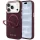 Guess - Grained Leather Ring Stand 360 Classic Logo MagSafe (GUHMP18L6PSGRSCLU) - iPhone 18 Pro / iPhone 17 Pro - Burgundy