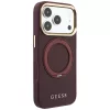Guess - Grained Leather Ring Stand 360 Classic Logo MagSafe (GUHMP18L6PSGRSCLU) - iPhone 18 Pro / iPhone 17 Pro - Burgundy
