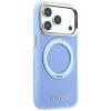Guess - Grained Leather Ring Stand 360 Classic Logo MagSafe (GUHMP18L6PSGRSCLB) - iPhone 18 Pro / iPhone 17 Pro - Light Blue