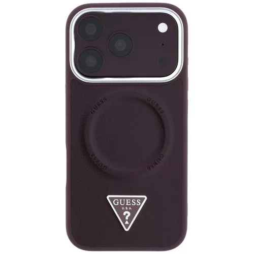 Guess - Hardcase Triangle Logo MagSafe (GUHMP18XPSDTSCMU) - iPhone 18 Pro Max / iPhone 17 Pro Max - Burgundy