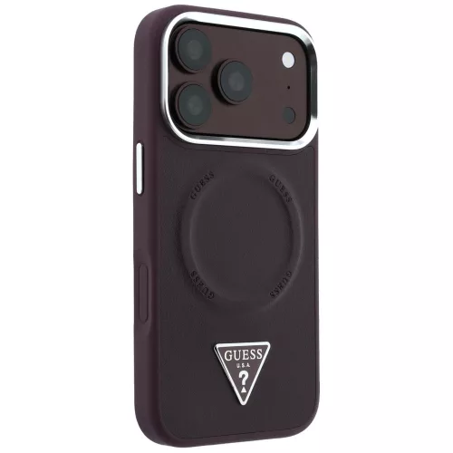 Guess - Hardcase Triangle Logo MagSafe (GUHMP18XPSDTSCMU) - iPhone 18 Pro Max / iPhone 17 Pro Max - Burgundy