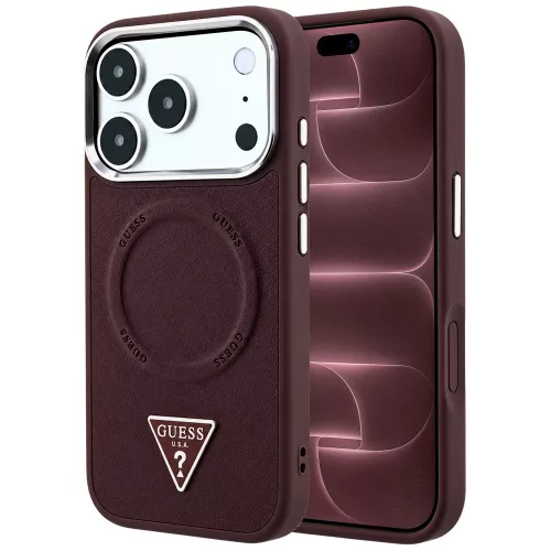 Guess - Hardcase Triangle Logo MagSafe (GUHMP18XPSDTSCMU) - iPhone 18 Pro Max / iPhone 17 Pro Max - Burgundy