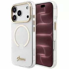   Guess - IML Script Metal MagSafe (GUHMP18X5HTCSMST) - iPhone 18 Pro Max / iPhone 17 Pro Max - Clear
