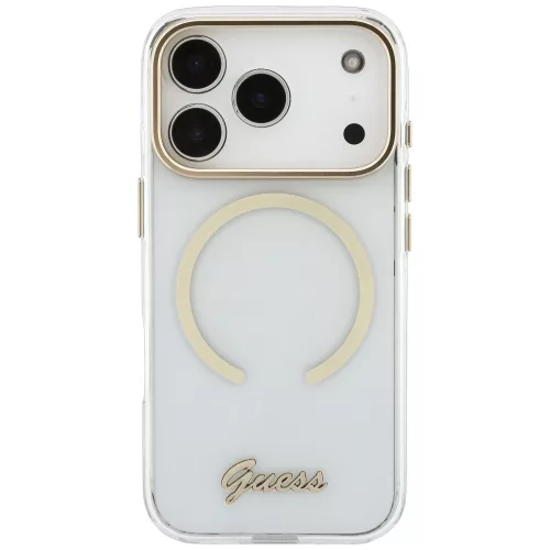 Guess - IML Script Metal MagSafe (GUHMP18X5HTCSMST) - iPhone 18 Pro Max / iPhone 17 Pro Max - Clear