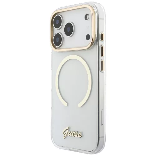 Guess - IML Script Metal MagSafe (GUHMP18X5HTCSMST) - iPhone 18 Pro Max / iPhone 17 Pro Max - Clear