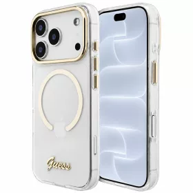   Guess - IML Script Metal MagSafe (GUHMP18L5HTCSMST) - iPhone 18 Pro / iPhone 17 Pro - Clear