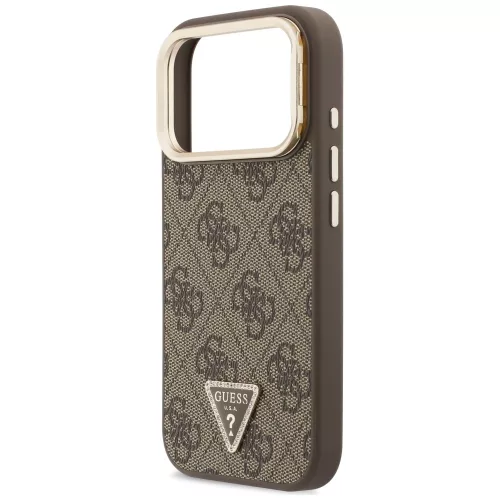 Guess - Hardcase 4G Triangle Logo & Stand Camera MagSafe (GUHMP18LPCS4GPTW) - iPhone 18 Pro / iPhone 17 Pro - Brown