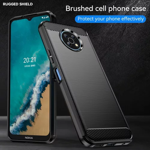 Techsuit - Carbon szilikon tok - Nokia G50 - Fekete