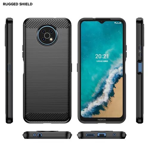 Techsuit - Carbon szilikon tok - Nokia G50 - Fekete