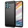 Techsuit - Carbon szilikon tok - Motorola Moto G60 - Fekete