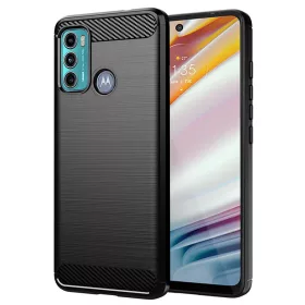 Techsuit - Carbon szilikon tok - Motorola Moto G60 - Fekete