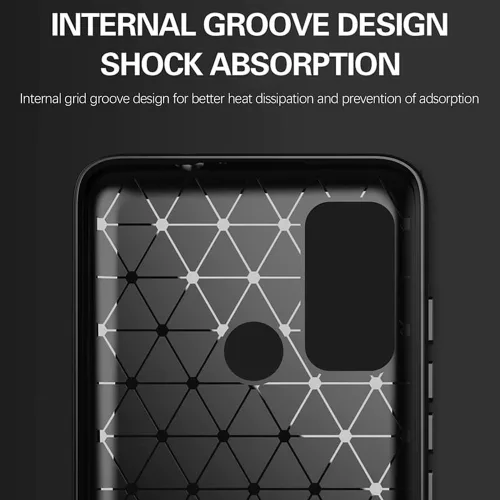 Techsuit - Carbon szilikon tok - Motorola Moto G60 - Fekete