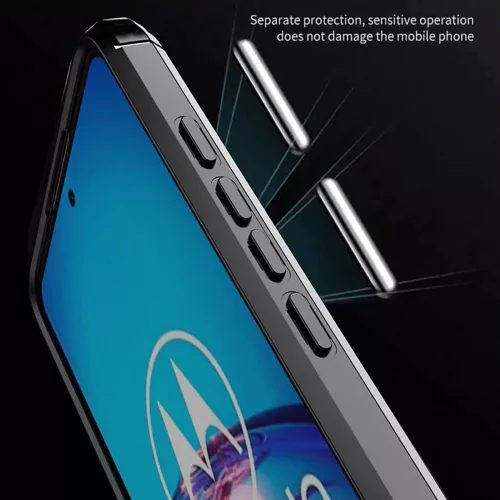 Techsuit - Carbon szilikon tok - Motorola Moto G60 - Fekete
