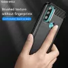 Techsuit - Carbon szilikon tok - Motorola Moto E20 / Moto E30 / Moto E40 - Fekete