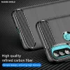 Techsuit - Carbon szilikon tok - Motorola Moto E20 / Moto E30 / Moto E40 - Fekete