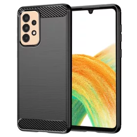   Techsuit - Carbon szilikon tok - Samsung Galaxy A33 5G - Fekete