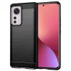 Techsuit - Carbon szilikon tok - Xiaomi 12 / 12X - Fekete