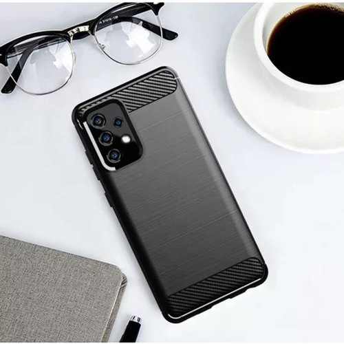 Techsuit - Carbon szilikon tok - Samsung Galaxy A53 5G - Fekete