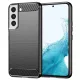 Techsuit - Carbon szilikon tok - Samsung Galaxy S22 - Fekete