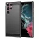 Techsuit - Carbon szilikon tok - Samsung Galaxy S22 Ultra - Fekete