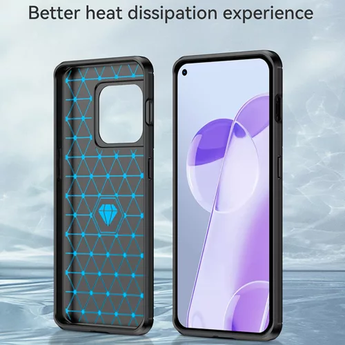Techsuit - Carbon szilikon tok - OnePlus 10 Pro 5G - Fekete