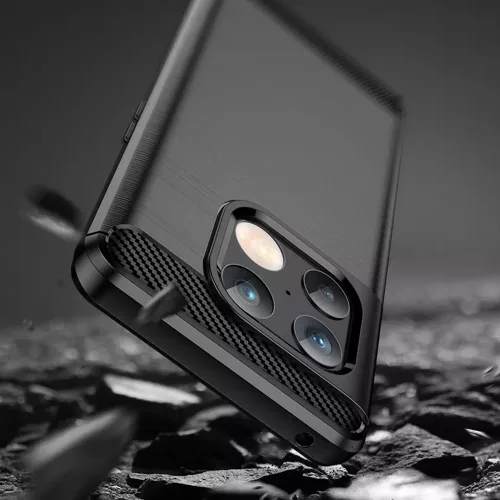 Techsuit - Carbon szilikon tok - OnePlus 10 Pro 5G - Fekete