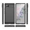 Techsuit - Carbon szilikon tok - Google Pixel 6a - Fekete