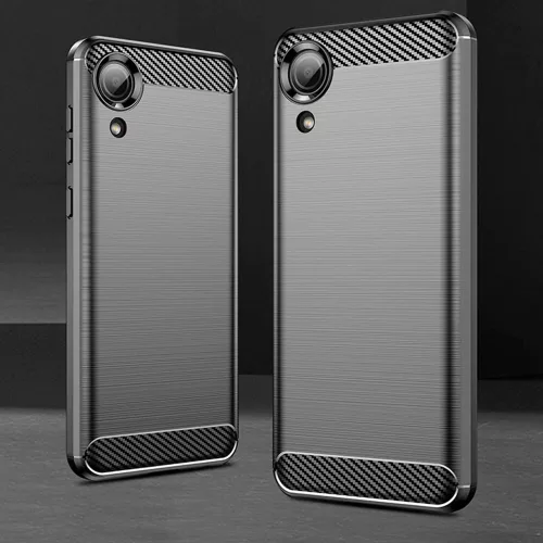Techsuit - Carbon szilikon tok - Samsung Galaxy A03 Core - Fekete