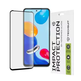   Techsuit - 111D Full Cover / Full Glue Glass - Xiaomi Redmi Note 11 / Note 11S / Poco M4 Pro 4G - Black
