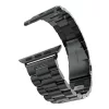 Techsuit - Watchband (W036) - Apple Watch 1/2/3/4/5/6/7/8/9/10/11/SE/SE 2/SE 3/Ultra/2/3 (42/44/45/46/49mm) - Black