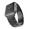 Techsuit - Watchband (W036) - Apple Watch 1/2/3/4/5/6/7/8/9/10/11/SE/SE 2/SE 3 (38/40/41/42mm) - Black