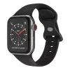 Techsuit - Watchband (W031) - Apple Watch 1/2/3/4/5/6/7/8/9/10/11/SE/SE 2/SE 3 (38/40/41/42mm) - Fekete