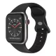 Techsuit - Watchband (W031) - Apple Watch 1/2/3/4/5/6/7/8/9/10/11/SE/SE 2/SE 3 (38/40/41/42mm) - Fekete
