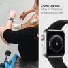 Techsuit - Watchband (W031) - Apple Watch 1/2/3/4/5/6/7/8/9/10/11/SE/SE 2/SE 3 (38/40/41/42mm) - Fekete