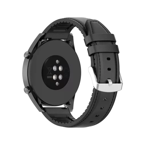 Techsuit - Watchband 20mm (W007m) - Samsung Galaxy Watch 4/5/Active 2, Huawei Watch GT 3 (42mm)/GT 3 Pro (43mm) - Black