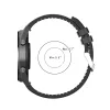 Techsuit - Watchband 20mm (W007m) - Samsung Galaxy Watch 4/5/Active 2, Huawei Watch GT 3 (42mm)/GT 3 Pro (43mm) - Black