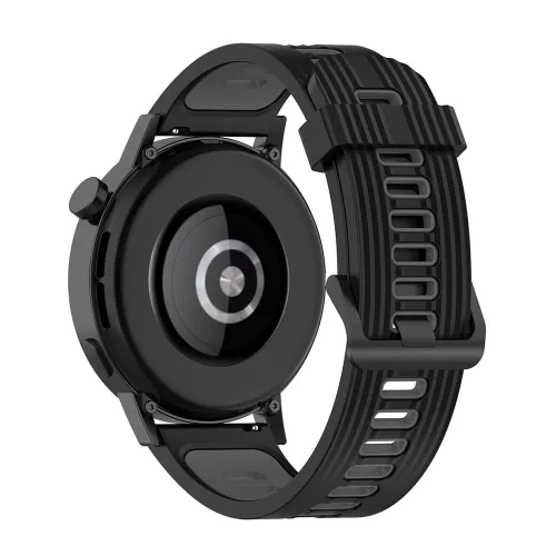 Techsuit - Watchband 22mm (W002) - Huawei Watch GT 2 (46mm)/GT 2 Pro/GT 3 Pro (46mm)/Ultimate, Xiaomi Watch S1 - Black