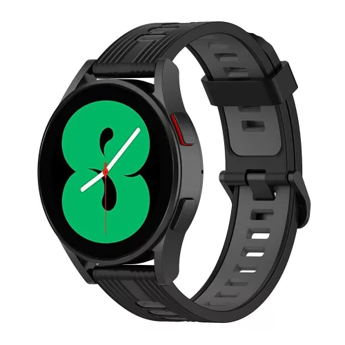 Techsuit - Watchband 22mm (W002) - Huawei Watch GT 2 (46mm)/GT 2 Pro/GT 3 Pro (46mm)/Ultimate, Xiaomi Watch S1 - Black