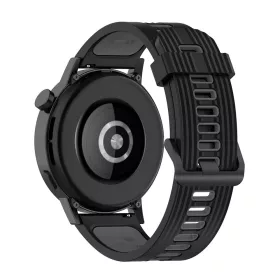   Techsuit - Watchband 20mm (W002) - Samsung Galaxy Watch 4/5/Active 2, Huawei Watch GT 3 (42mm)/GT 3 Pro (43mm) - Black