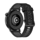 Techsuit - Watchband 20mm (W002) - Samsung Galaxy Watch 4/5/Active 2, Huawei Watch GT 3 (42mm)/GT 3 Pro (43mm) - Black