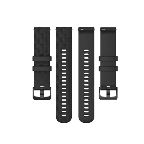 Techsuit - Watchband 22mm (W006) - Samsung Galaxy Watch (46mm)/Watch 3/Gear S3, Huawei Watch GT/GT 2/GT 3 (46mm) - Black