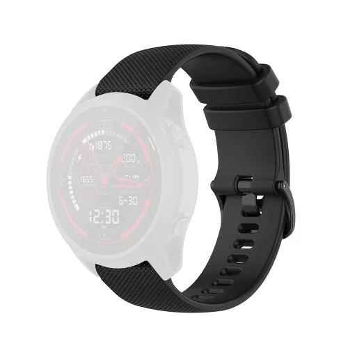 Techsuit - Watchband 20mm (W006) - Samsung Galaxy Watch 4/5/Active 2, Huawei Watch GT 3 (42mm)/GT 3 Pro (43mm) - Black