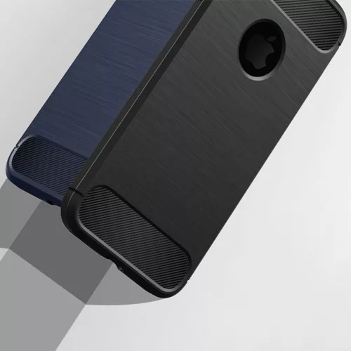 Techsuit - Carbon szilikon tok - iPhone 7 / iPhone 8 - Fekete