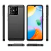 Techsuit - Carbon szilikon tok - Xiaomi Redmi 10C - Fekete