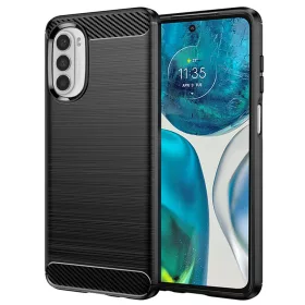   Techsuit - Carbon szilikon tok - Motorola Moto G52 4G / Moto G82 5G - Fekete