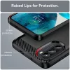 Techsuit - Carbon szilikon tok - Motorola Moto G52 4G / Moto G82 5G - Fekete