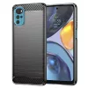 Techsuit - Carbon szilikon tok - Motorola Moto G22 - Fekete